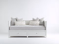 Schlafsofa Schlafcouch Holz 200x90x85 cm Weiß - modernes Design