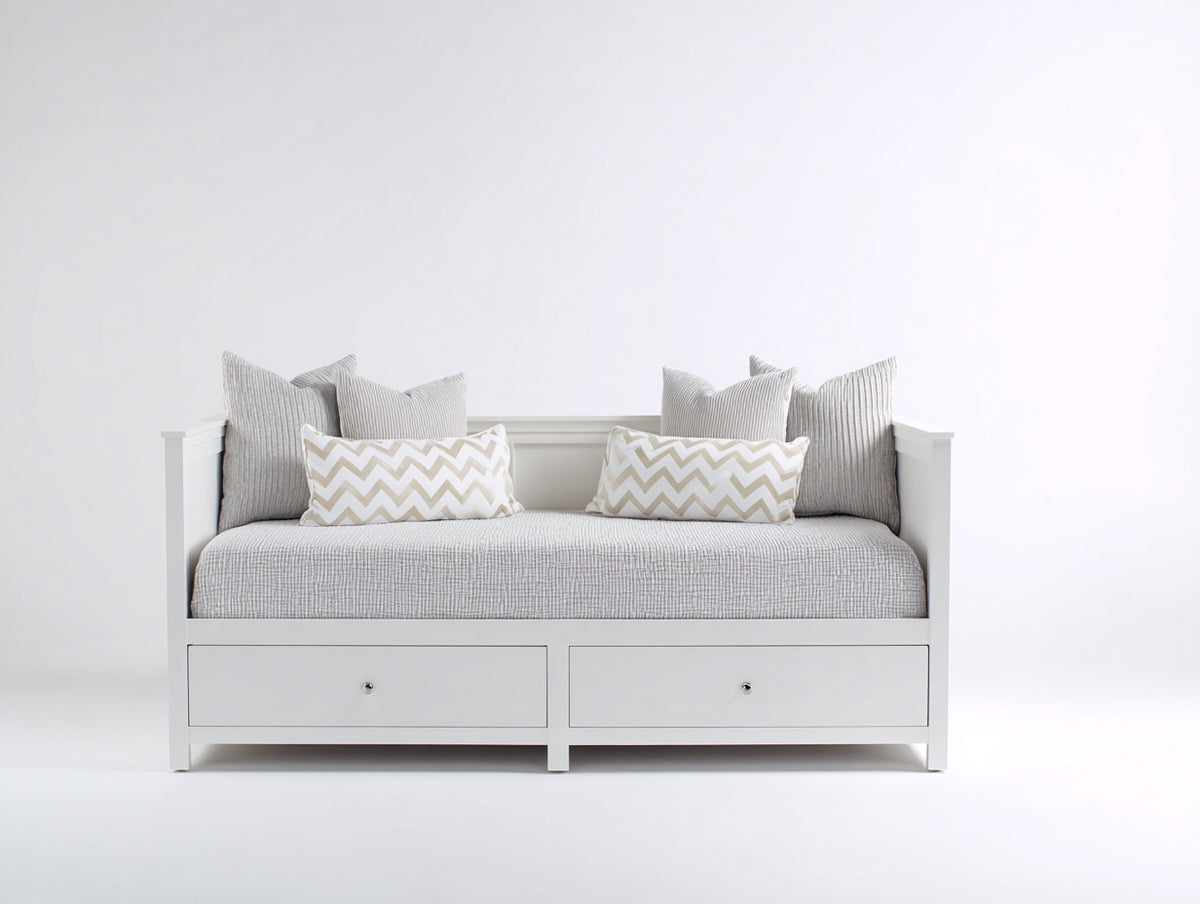 Schlafsofa Schlafcouch Holz 200x90x85 cm Weiß - modernes Design