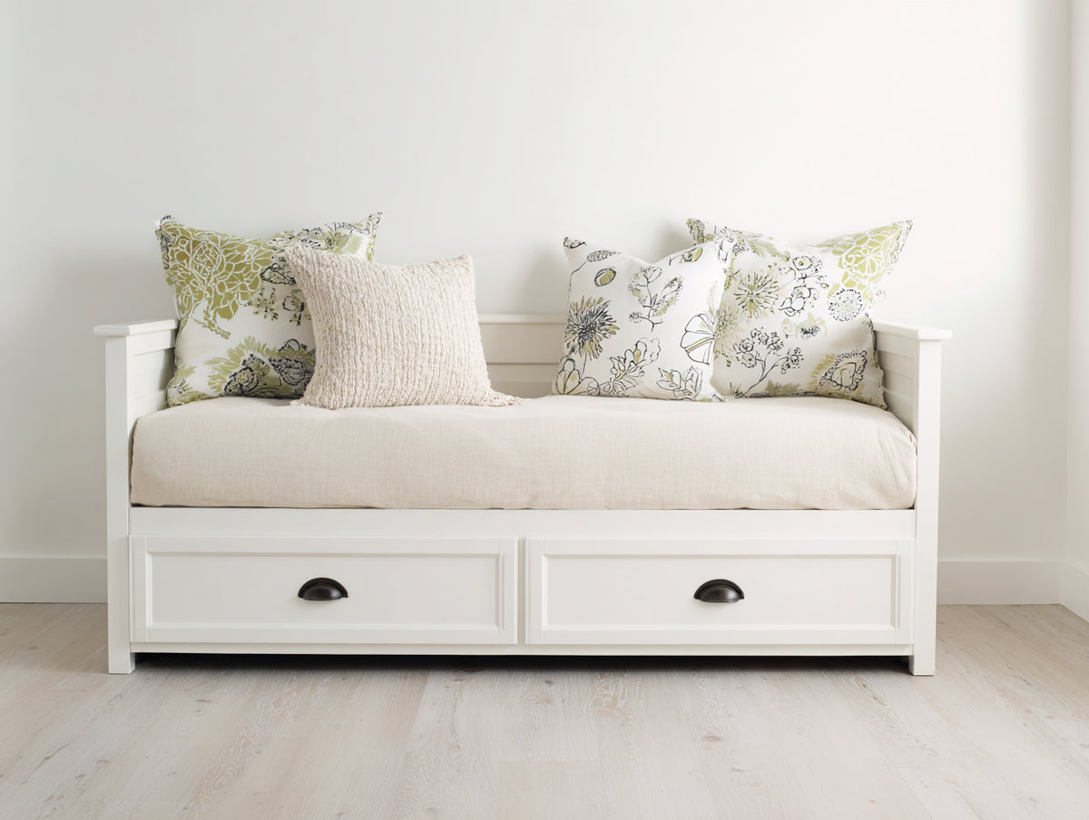 Schlafsofa Tagesbett Holzwerkstoff 200x90x85 cm Weiß Klassisches Design
